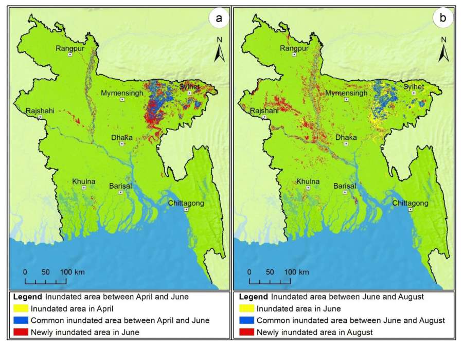 flood prone areas in Bangladesh