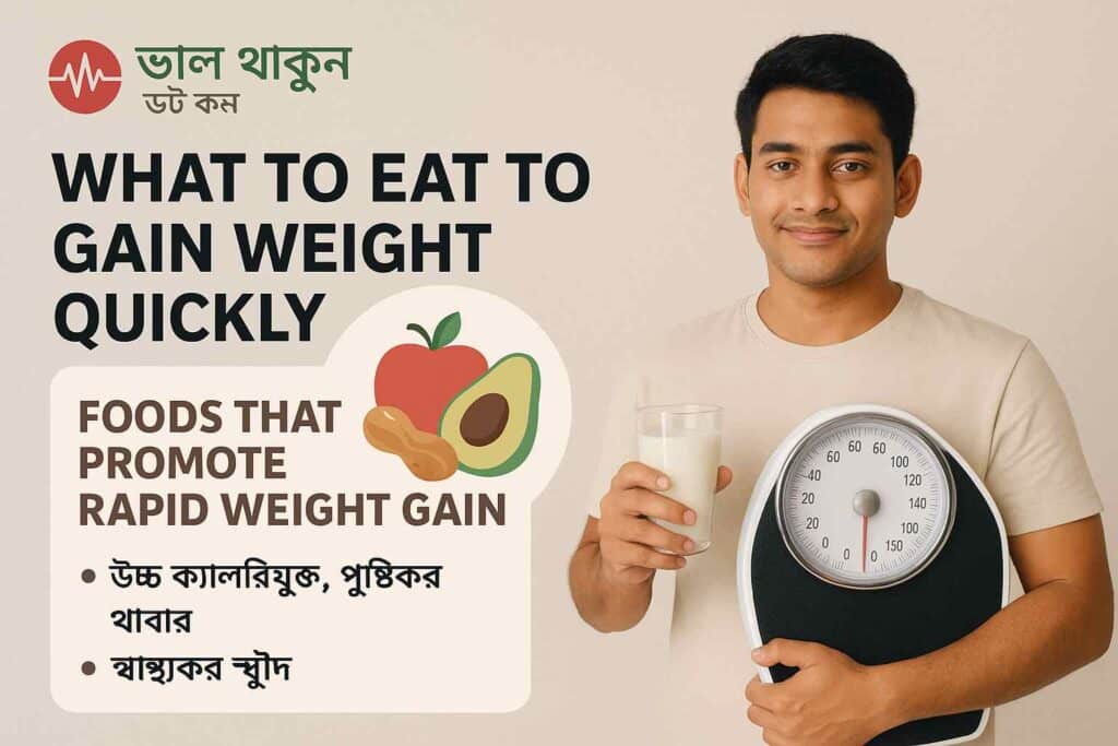 দ্রুত ওজন বাড়ে কি খেলে? gain weight quickly