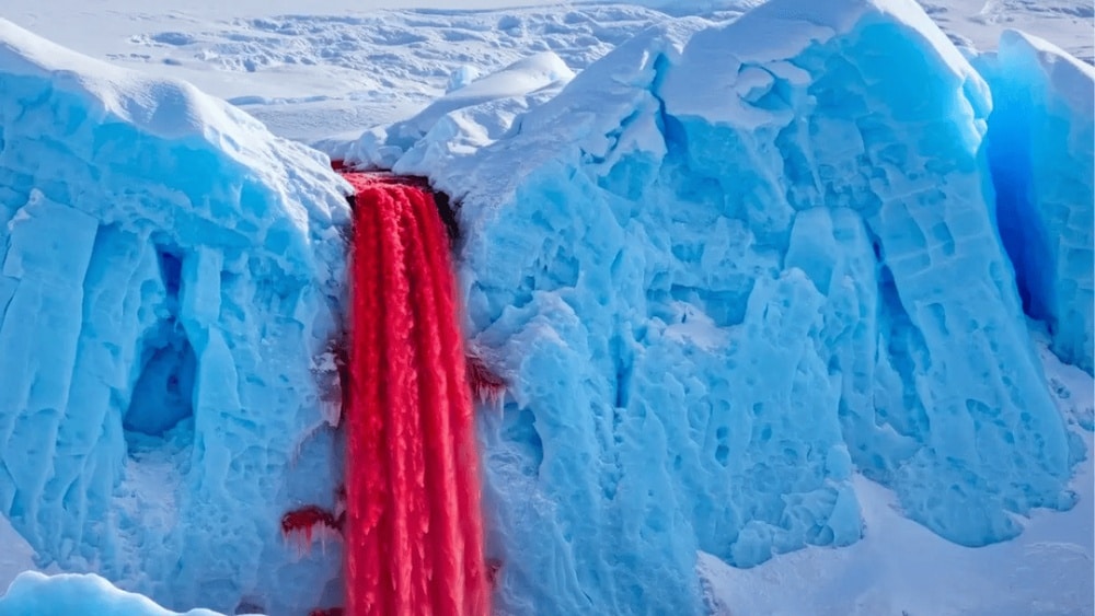 অ্যান্টার্কটিকার ‘ব্লাড ফলস’ (Blood Falls)